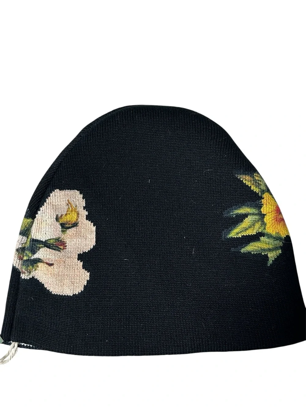 NWT Denim Tears x Hardies NYC Rhinestone Floral Knit Beanie Black OS